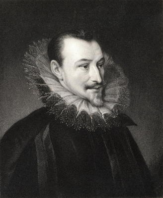 Edmund Spenser (c.1552/3-99) from 'Gallery of Portraits', published in 1833 (engraving) from English School, (19th century)
