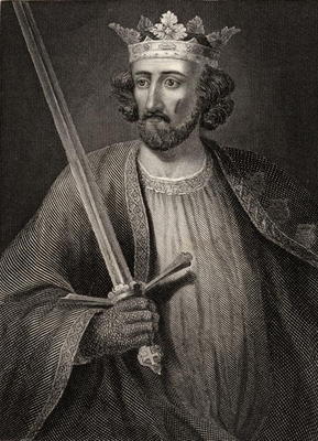 Edward I (1239-1307) King of England (engraving) from English School, (19th century)