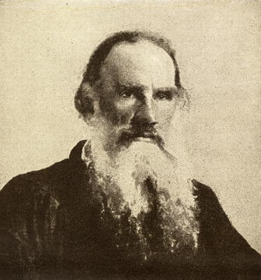 Lev Tolstoy (1828-1910) (b/w photo) from English School, (19th century)