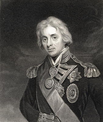 Portrait of Lord Horatio Nelson (1758-1805) (engraving) from English School, (19th century)