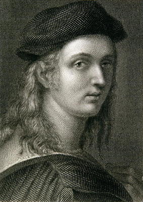 Raphael (Rafaello Sanzio) (1483-1520) (engraving) from English School, (19th century)