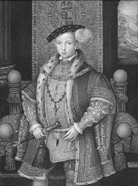 Portrait of King Edward VI (1537-53) from 'Lodge's British Portraits', 1823 (litho)