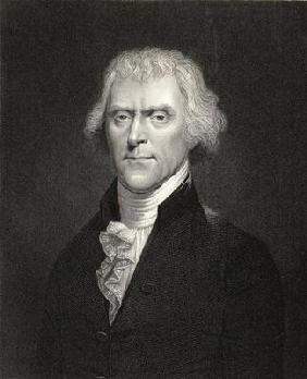 Thomas Jefferson, from 'Gallery of Portraits', published in 1833 (engraving)