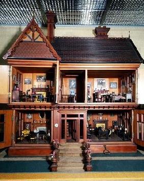 Doll's house purchased and furnished by Queen Mary, made by Ascroits of Liverpool, c.1920 (mixed med