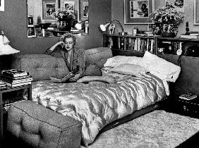 Marilyn Monroe at home in Hollywood