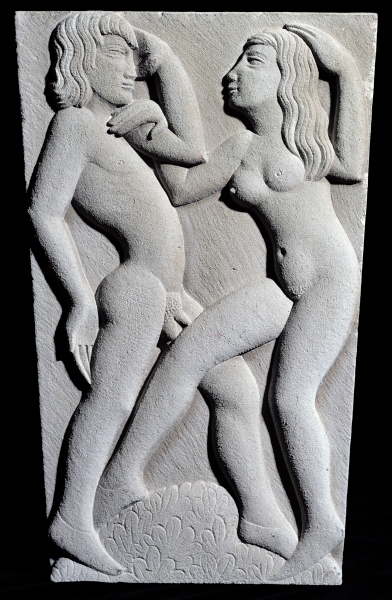 Dancing Couple (stone)  from Eric Gill