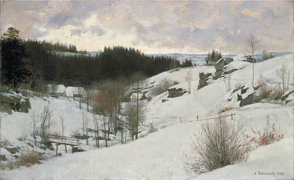 Winter in the Sudeten Mountains from Erich Kubierschky