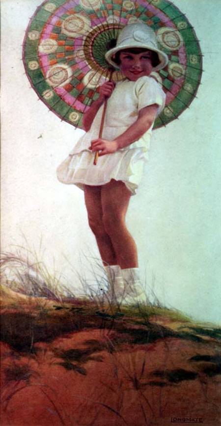 Portrait of the Artist's Daughter with a Parasol from Ernest Longmate