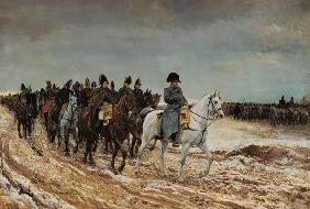 Napoleon and the generals Ney, Berthier, Drouaut, Gourgaud and de Flahaut in the campaign