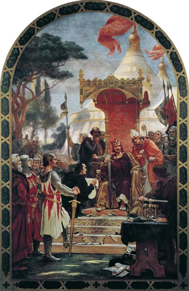 The Barons presenting their demands to King John from Ernest Normand