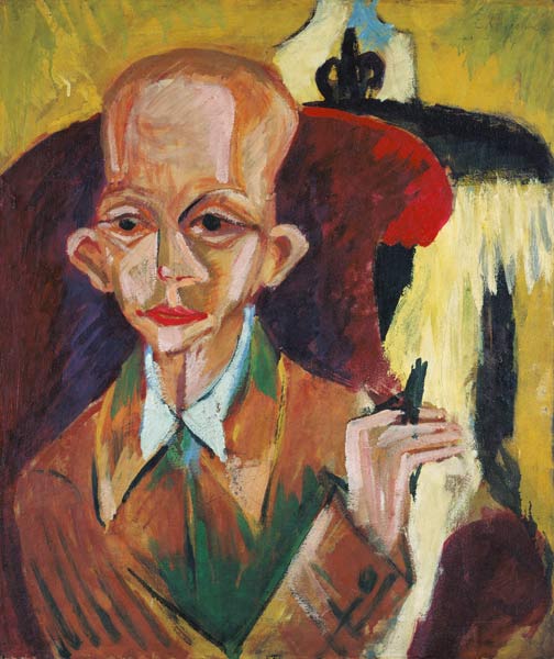 Portrait Oskar gourmet from Ernst Ludwig Kirchner
