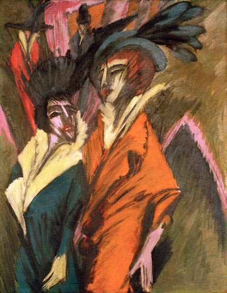 Two women on the street from Ernst Ludwig Kirchner