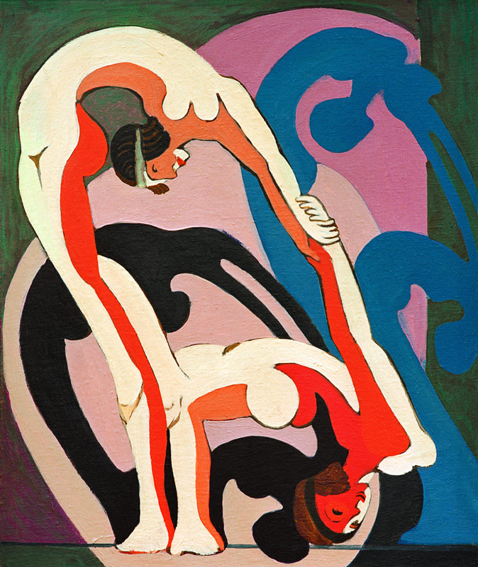 Acrobat couple from Ernst Ludwig Kirchner