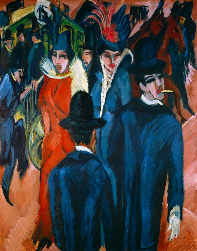 Speak street scene with a Berlin accent from Ernst Ludwig Kirchner