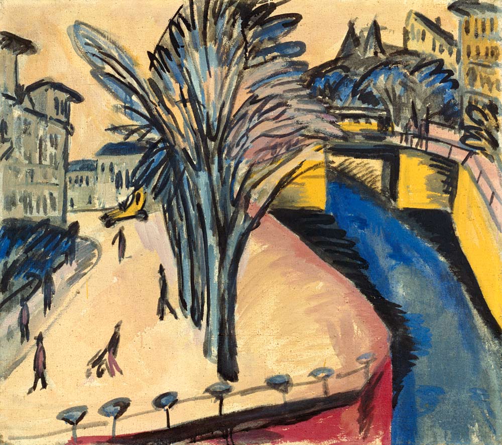 Yellow angel shore, Berlin from Ernst Ludwig Kirchner