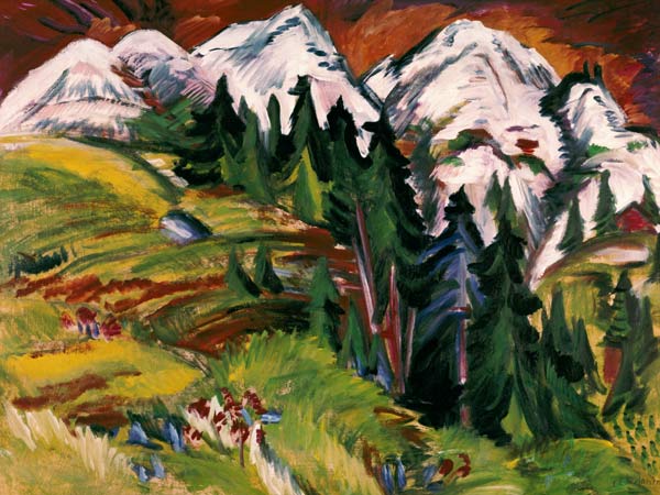 Landscape on the echelon nightmare. from Ernst Ludwig Kirchner