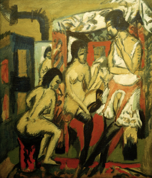Nudes in the studio from Ernst Ludwig Kirchner