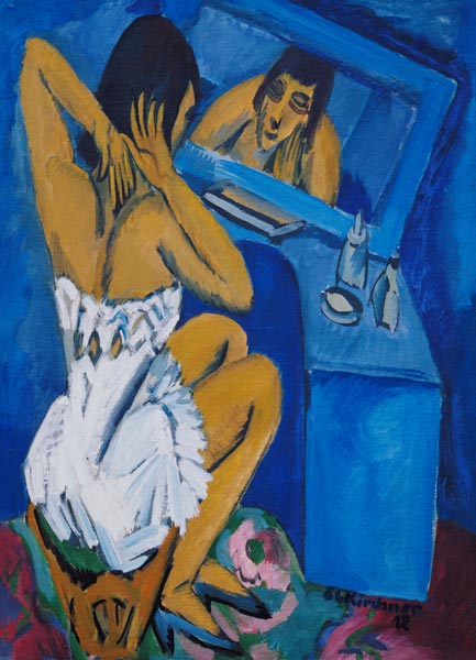 At the toilet from Ernst Ludwig Kirchner