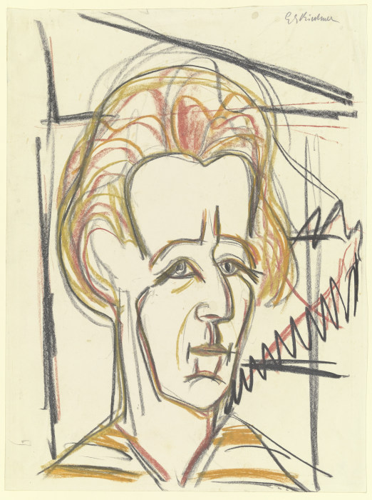 Portrait of Martha Hoerler from Ernst Ludwig Kirchner