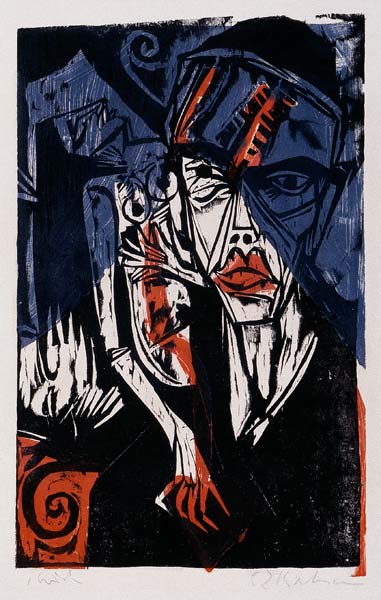 Fight (torments of love) from Ernst Ludwig Kirchner
