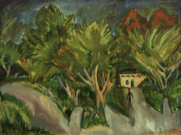 House among trees from Ernst Ludwig Kirchner