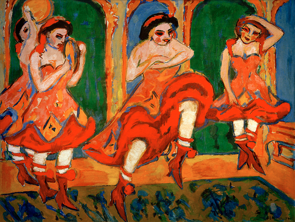 Czarda dancers from Ernst Ludwig Kirchner