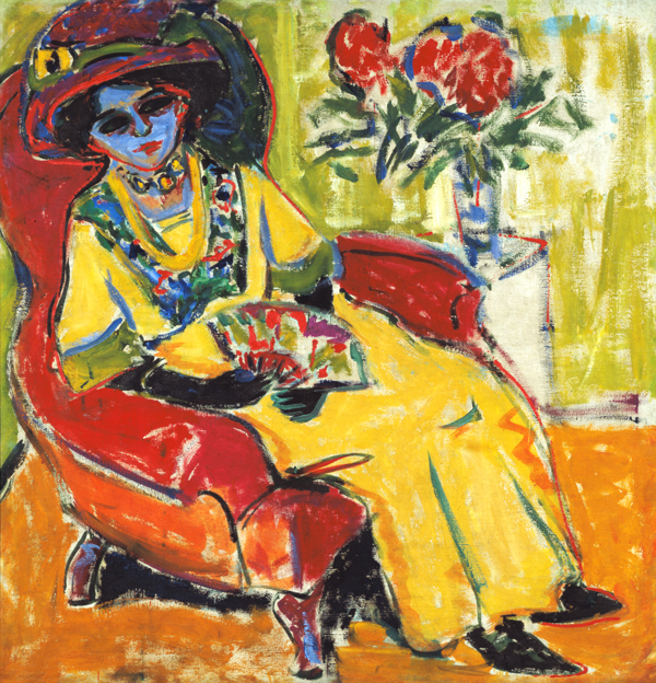 Sedentary lady from Ernst Ludwig Kirchner