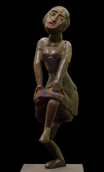 Dancer with raised leg from Ernst Ludwig Kirchner