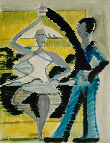 Dancing couple (Turning dancer) from Ernst Ludwig Kirchner