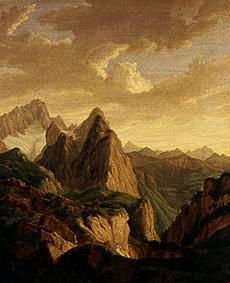 Mountains landscape. from Ernst Wilh. Dietrich Willers