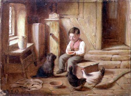 Feeding the Fowl from E.S. Greig