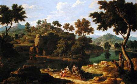 Landscape with a River from Etienne Allegrain