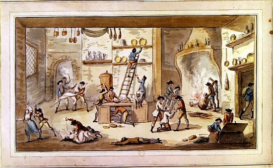 Sacking a farm during the period of the French Revolution from Etienne Bericourt