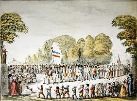 Revolutionary procession, c. 1789