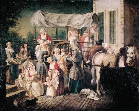 The Arrival of the Wetnurses from Étienne Jeaurat
