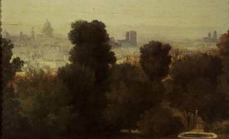 Paris seen from the Heights of Belleville from Etienne-Pierre Théodore Rousseau