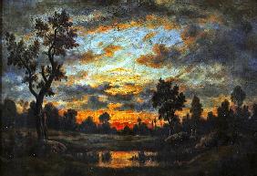 Landscape at sunset