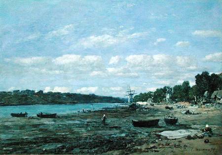 The Beach at low tide from Eugène Boudin
