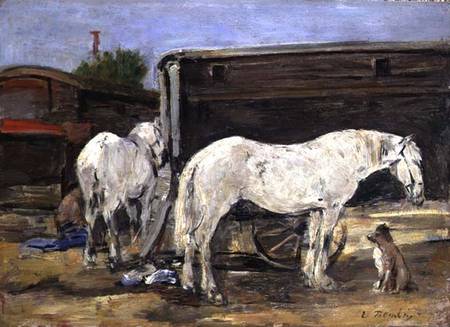 Gypsy Horses from Eugène Boudin