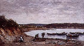 Fisherman on the beach at Brest.