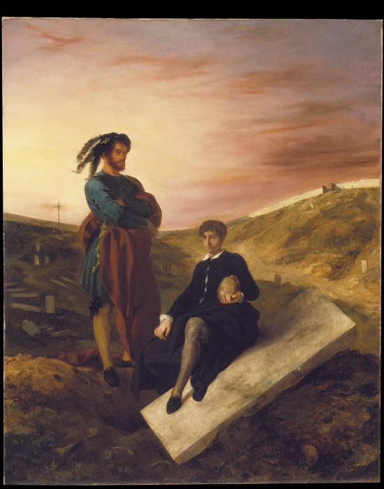 Hamlet and Horatio at the Cemetery from Eugène Delacroix