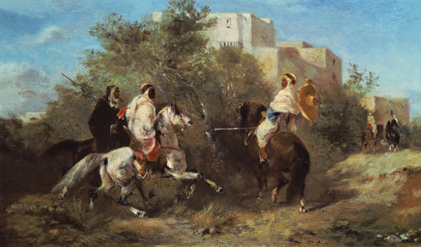 Arab Horsemen from Eugène Fromentin