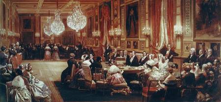 Concert in the Galerie des Guise at Chateau d'Eu, 4th September 1843 from Eugène Louis Lami