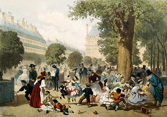 The Tuileries from Eugene Charles Francois Guerard