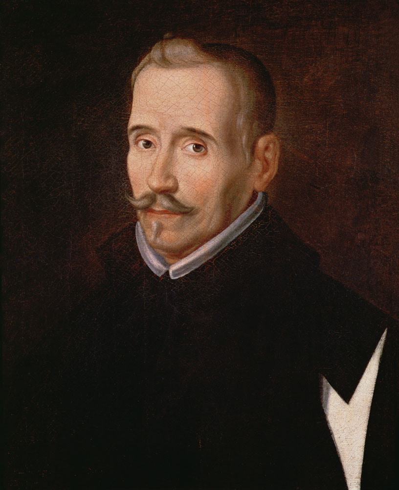 Portrait of Lope Felix de Vega Carpio (1562-1635)  (detail of 102965) from Eugenio Caxes