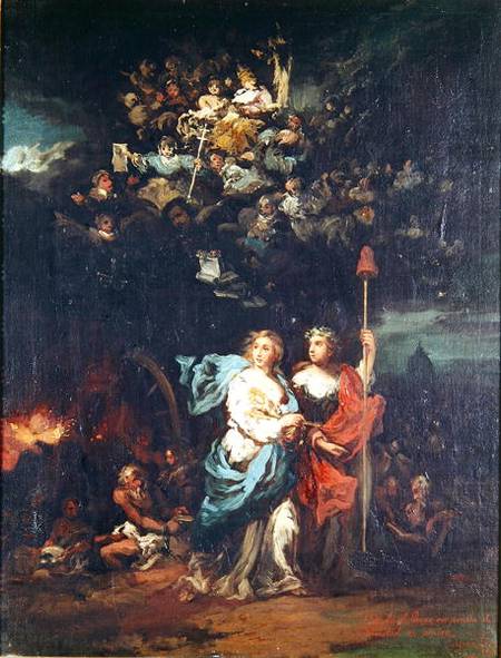 The Church Guided by Liberty from Eugenio Lucas Velazquez