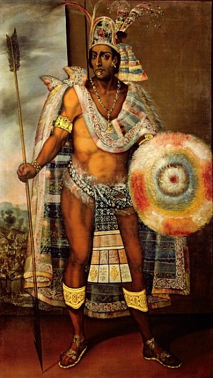 Portrait of Montezuma II from European School