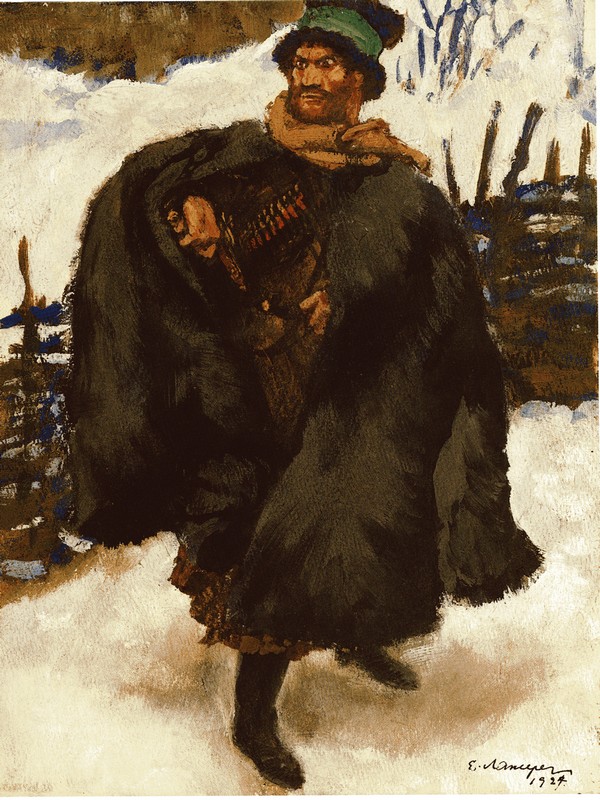 Illustration zur Novelle Hadschi Murat von Leo Tolstoi from Evgeni Evgenievitch Lanceray