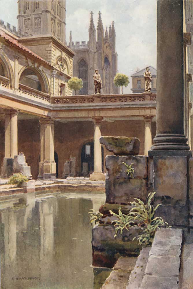 The Roman Bath from E.W. Haslehust