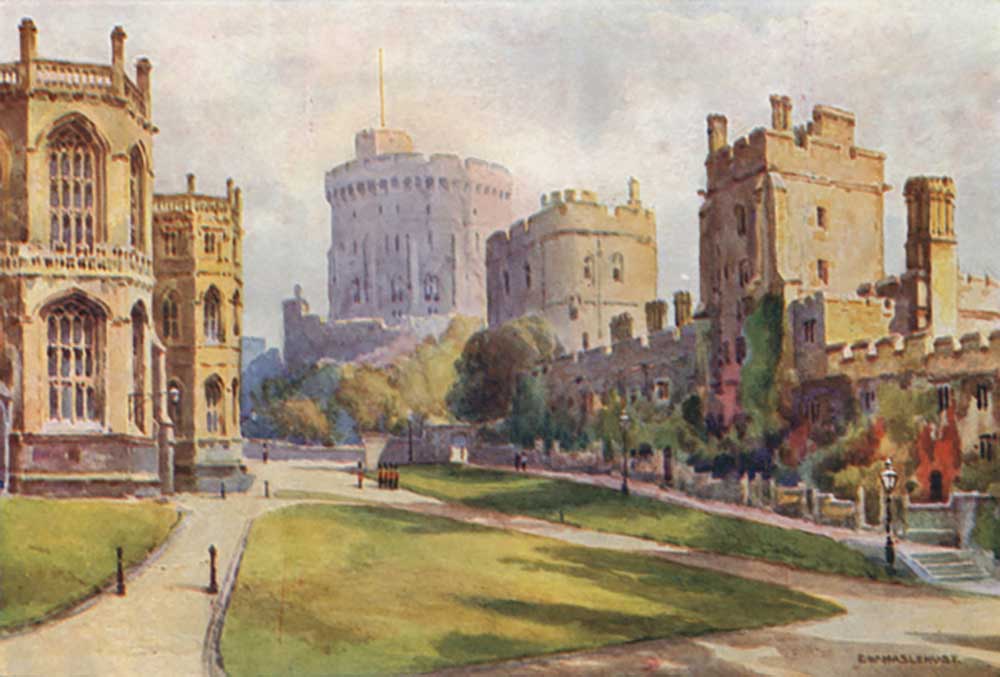 The Lower Ward, Windsor Castle from E.W. Haslehust